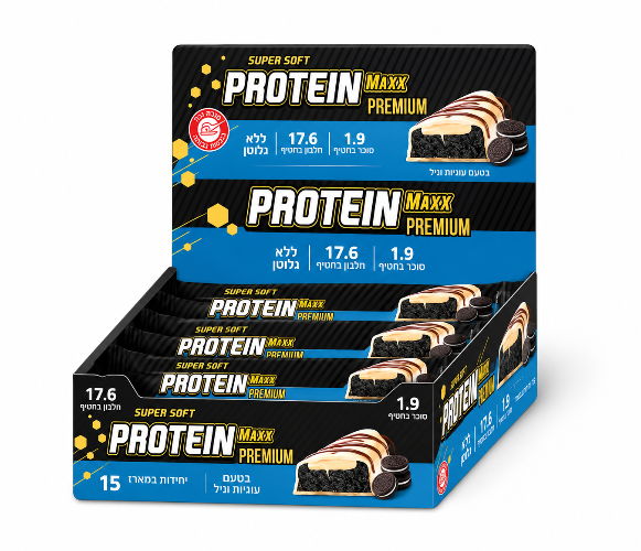 Protein Maxx חטיף חלבון פרוטאין מקס פרימיום (15 חטיפים במארז)