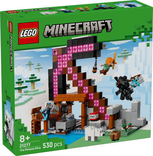 לגו מיינקראפט - מכרה המכוש - LEGO Minecraft Pickaxe Mine 21277 NEW