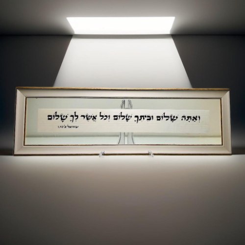 ואתה שלום וביתך שלום
