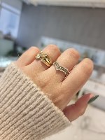 טבעת זהב לאשה | טבעת רחבה מזהב לאשה