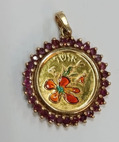 עדיליון אושר צבעוני החברה הממשלתית למטבעות ומדליות בע"מ. עיצוב חיים גרוס. משקל כללי 8.7 גרם