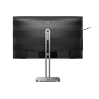מסך מחשב עסקי 27 אינץ' Philips 27B2N4500 – מבט מאחור על המסך השחור עם המעמד הכסוף