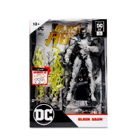 דמות אקשן בלאק אדם 18 ס"מ DC direct Black Adam Line Art Variant Figure w/Comic