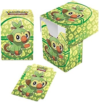 קופסת אחסון לדק קלפי פוקימון Grookey Full View Deck Box for Pokemon