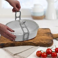 רצועת סיליקון נמתחת לאבטחת סירים ומניעת נזילות במהלך הובלה - SafeLid
