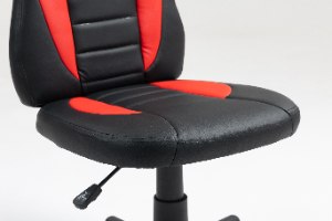 כיסא תלמיד ארגונומי לנוער בצבע שחור ואדום| מקט LEVEL UP | S301-BR | קפיץ קפוץ