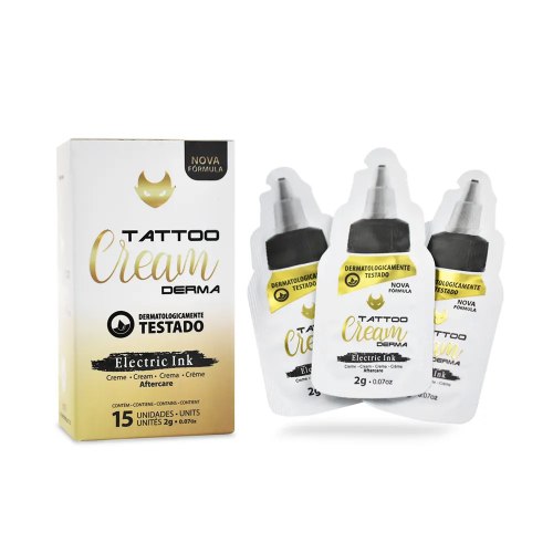 מארז 15 יחידות קרם לקעקועים Kit Tattoo Cream Derma | Electric Ink