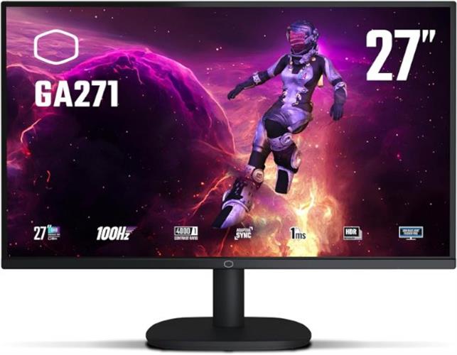 מסך גימינג Cooler Master GA271 27inch WQHD 100hz 1ms VA HDR A-SYN