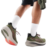 Asics Gel-Nimbus 26 TR neutral trail running trainers in brown and red - נעלי אסיקס