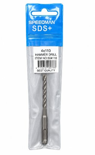 מקדח לפטישון ⁦SPEEDMAN SDS+⁩ – ⁦4×110⁩ מ״מ