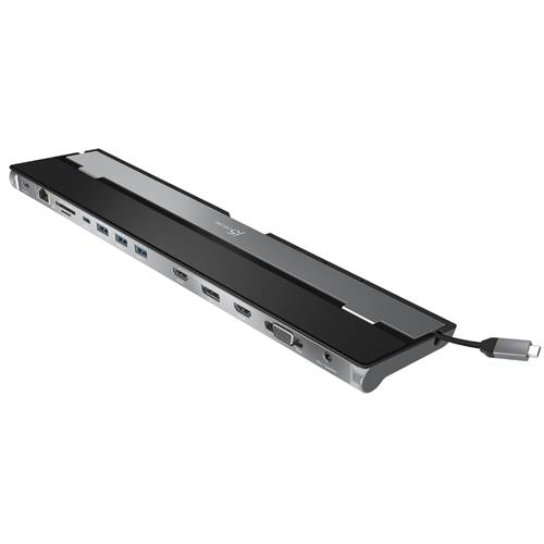 תחנת עגינה j5create USB-C לשלושה מסכים