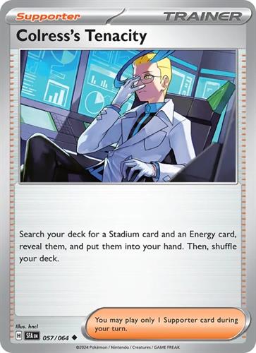 קלף בודד single פוקימון - colress's tenacity - Shrouded Fable - 057/064