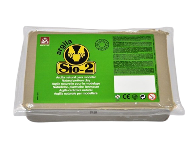 חימר טבעי SIO-2 לבן 1.5 ק"ג