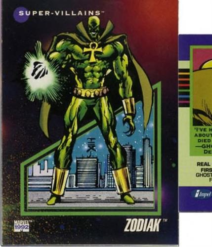 קלף בודד מארוול marvel - zodiak - Universe Series 3 - 102