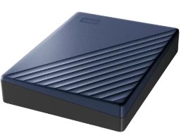 כונן קשיח חיצוני צבע כחול Western Digital My Passport Ultra 5TB – פריט בודד כחול כהה עם פסים אלכסוניים