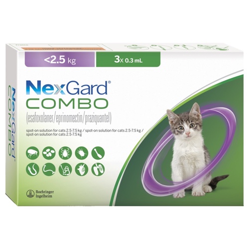 Nexgard Combo for small cats up to 2.5 Kg