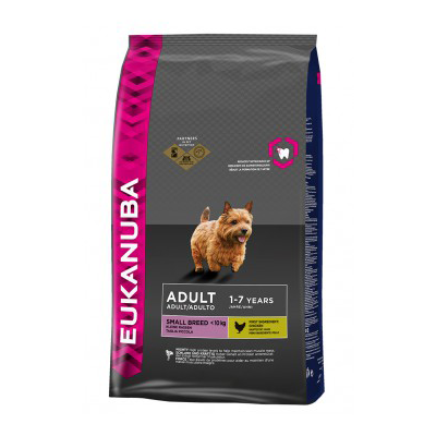 יוקנובה לכלב בוגר סמול עוף ואורז 7 קג - EUKANUBA SMALL BREED CHICKEN AND RICE 7 KG