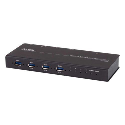 מתג שיתוף USB ‏4x4 בתקן USB 3.2 Gen 1 עם RS-485 ‏ATEN US3344I