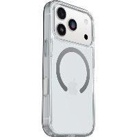 כיסוי לאייפון OtterBox Symmetry Black MagSafe 17  שקוף