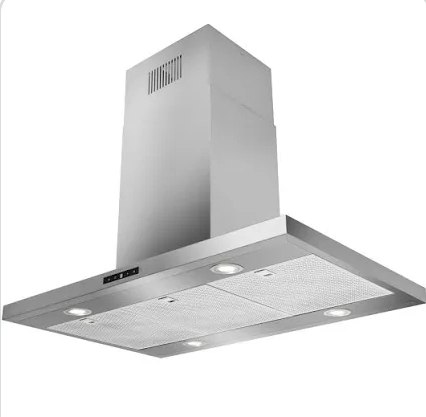 קולט אדים 90 ס''מ איילנד Lyvent LV F 830 תוצרת איטליה - גימור נירוסטה
