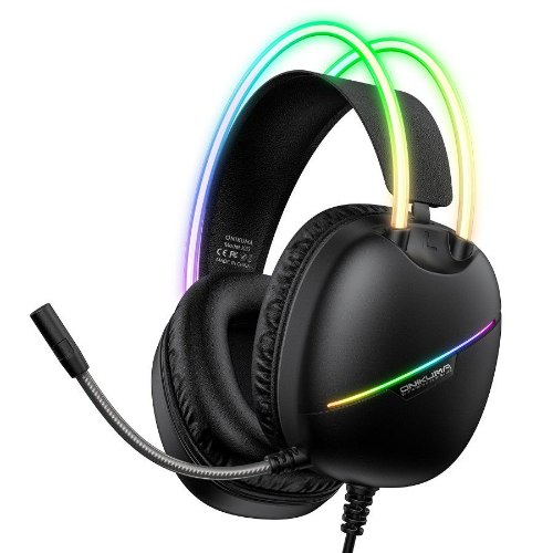אוזניות גיימינג מקצועיות Onikuma X33 – תאורת RGB | דרייבר 50 מ״מ | חיבור Type-C עם מתאם USB