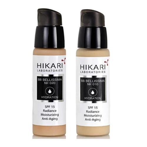 קרם יום עם מקדם הגנה SPF 15 ומייק אפ - Hikari BB Bellissima Cream