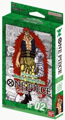 קלפי וואן פיס סטרטר דק למתחילים One Piece TCG: Worst Generation STARTER DECK ST-02 2022