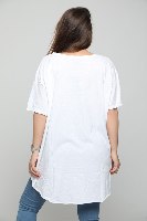 חולצת אוברסייז-לבן