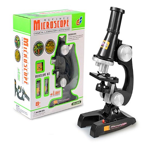 מיקרוסקופ ירוק גודל קופסה 24 ס''מ