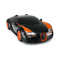 בוגאטי ויירון גרנד עם שלט רחוק  - Rastar 1:18 RC Bugatti Veyron grand sport vitesse Black / Orange