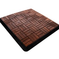 מארז 9 יח' אריחי דק 30*30 ס"מ 12 משולבים עץ Acacia חום כהה