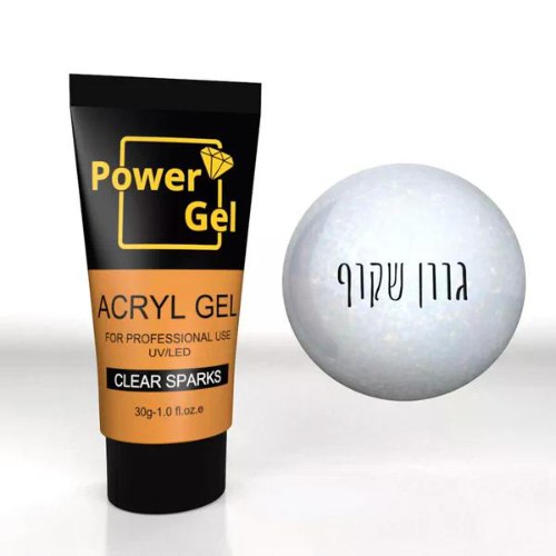 אקריג'ל נצנץ שקוף ACRYGEL CLEAR SPARKS POWER GEL