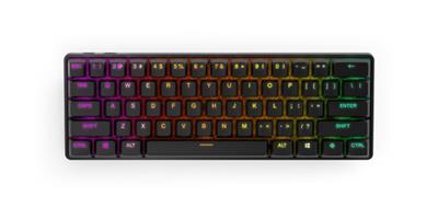 מקלדת גיימינג אלחוטית SteelSeries Apex Pro Mini WL שחור