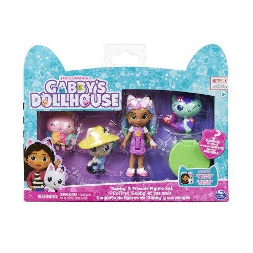 בית הבובות של גבי - סט רביעיית דמויות Gabby's Dollhouse, Gabby & Friends Figure Set 4pcs