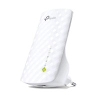 מגדיל טווח אלחוטי Tp-Link RE220 AC750 Mesh Wi-Fi Range Extender – יחידה לבנה עם נוריות חיווי מוארות 5G ו-2 4G עם 2 4GHz