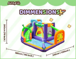 מתנפח מים עם מגלשה חייזר W83022 מבית Doctor Dolphin
