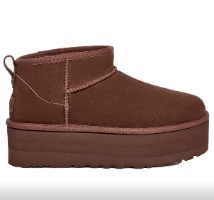 מגף UGG קלאסיק אולטרה מיני פלטפורמה 1135092-חום כהה