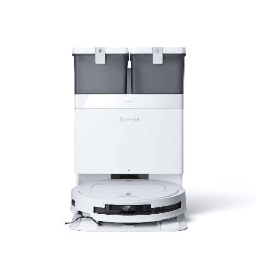 שואב אבק רובוטי עם תחנת עגינה ECOVACS דגם T50 PRO OMNI לבן