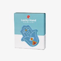 צלחת דקורטיבית / מעמד לקטורת חמסה צבעוני Lucky Hand – כחול - מארז לא מושלם