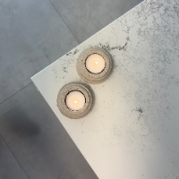 Soft Stone Candle Holder