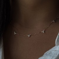 שרשרת 5 משולשים| 5 תליונים