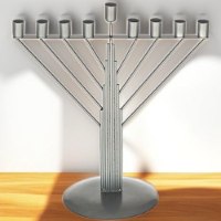 חנוכיית חוטים חבד לנרות – מוכספת