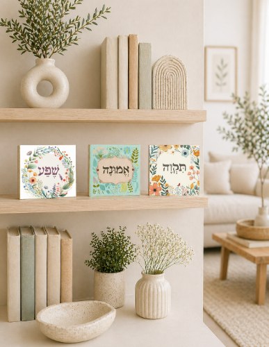 סט בלוקים קטנים- מילים מחזקות