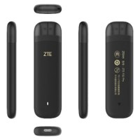 מודם סלולרי Zte F30 Pro Wi-Fi 6 – פריט בודד שחור מוצג במבטים שונים עם USB-C