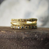 18K Gold Half Eternity Band