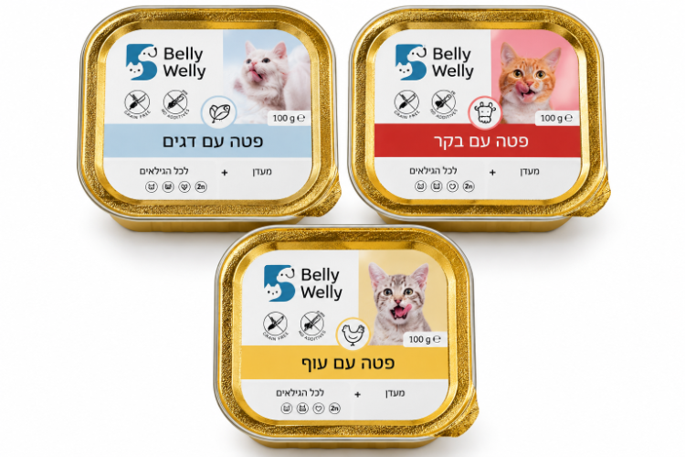 מעדן לחתול בלי וולי 100 גרם