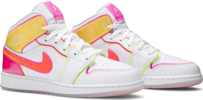 Air Jordan 1 Mid SE GS Edge Glow