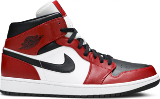 Air Jordan 1 Mid Chicago Black Toe
