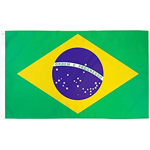דגל נבחרת ברזיל 6 מטר אורך על גובה 1.5 מטר