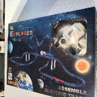 רכבות חלל מטורפות עם אורות ועשן  56 חלקים - EXPLORER ASSEMBLE  ELECTRIC TRACK